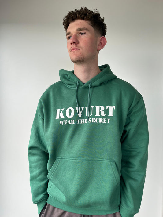 Green Hoodie - Kovurt, Wear the Secret